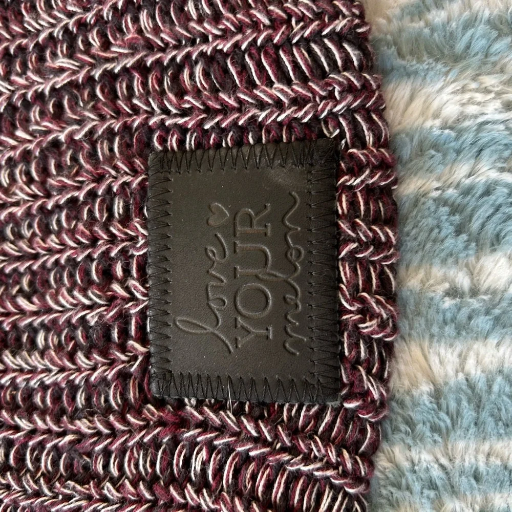 Love Your Melon  Beanie and Headband Trio - Maroon and Gray - Picture 7 of 8